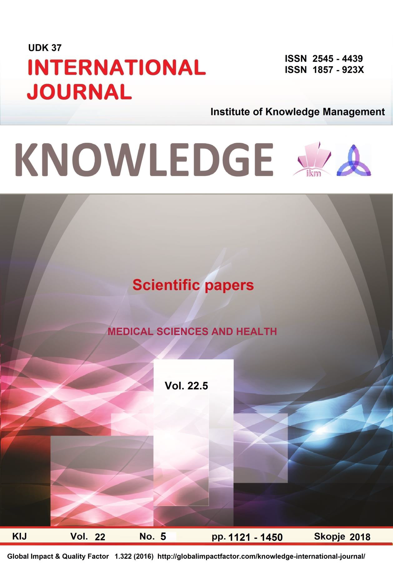 					View Vol. 22 No. 5 (2018): Knowledge without borders
				